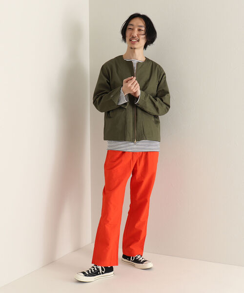 GLOSTER(グロスター)の「【GLOSTER/グロスター】ショート丈ノーカラーブルゾン(ブルゾン・メンズ・オリーブ/ネイビー・MEDIUM/LARGE)」の19枚目の写真