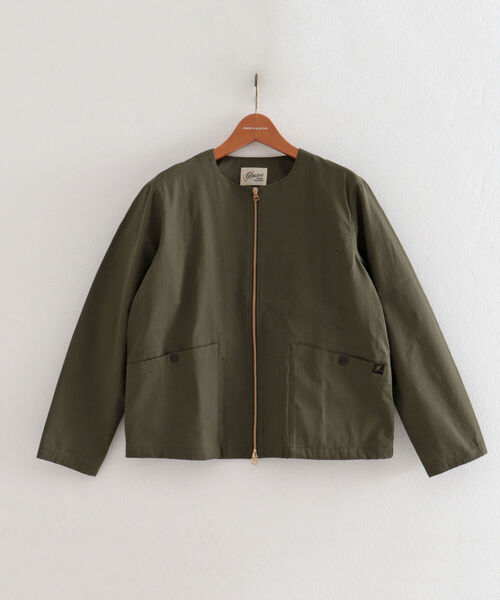 GLOSTER(グロスター)の「【GLOSTER/グロスター】ショート丈ノーカラーブルゾン(ブルゾン・メンズ・オリーブ/ネイビー・MEDIUM/LARGE)」の14枚目の写真