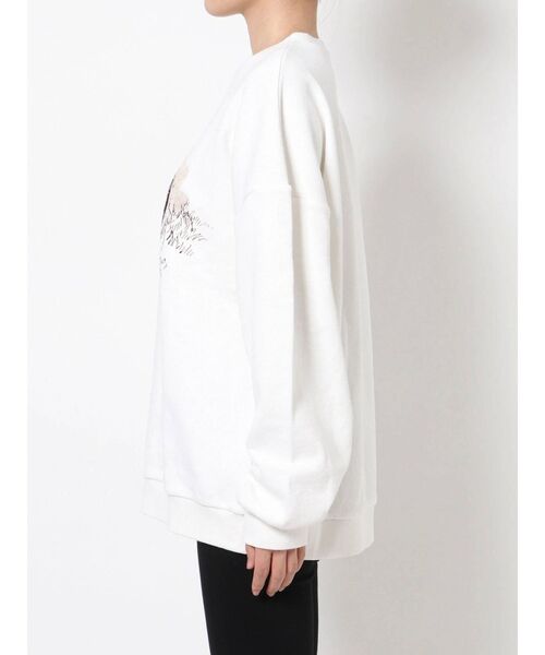 「merry jenny」 長袖カットソー FREE ホワイト レディース merry jenny（メリージェニー）の「フードレースtops（Tシャツ