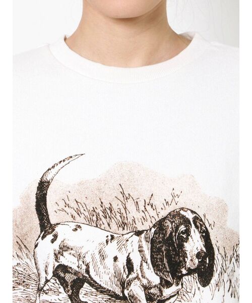 merry jenny（メリージェニー）の「old dog sweat（Tシャツ/カットソー・レディース・チャコールグレー/オフホワイト/アイボリー・FREE）」の11枚目の写真