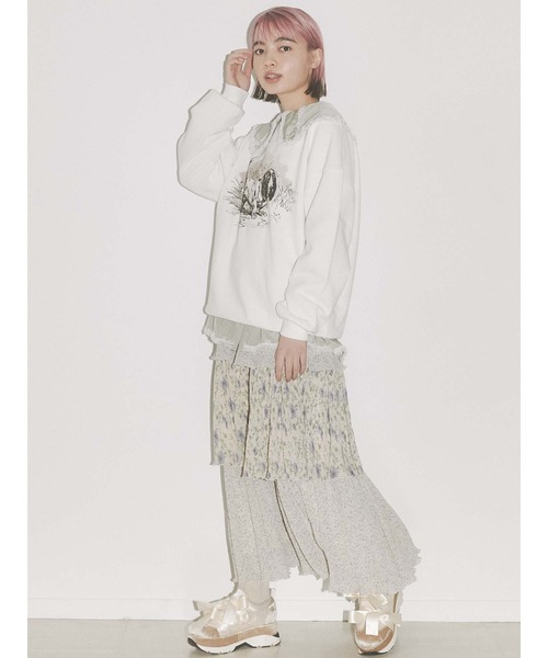 merry jenny（メリージェニー）の「old dog sweat（Tシャツ/カットソー・レディース・チャコールグレー/オフホワイト/アイボリー・FREE）」の19枚目の写真