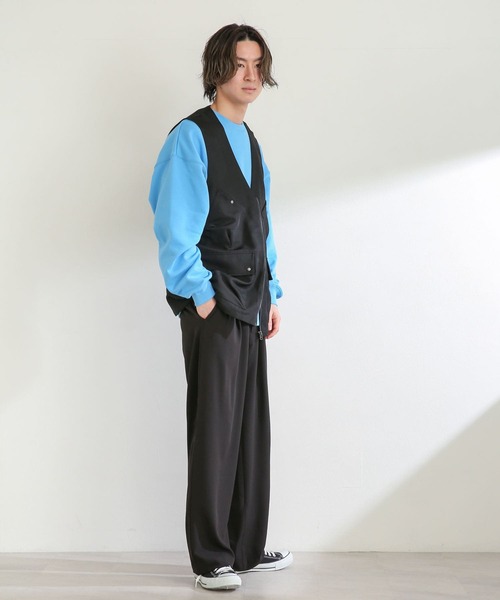 SENSE OF PLACE by URBAN RESEARCH(センスオブプレイスバイアーバンリサーチ)の「マルチポケットベスト(ベスト・メンズ・ライトベージュ/ブラック・LARGE/MEDIUM)」の16枚目の写真