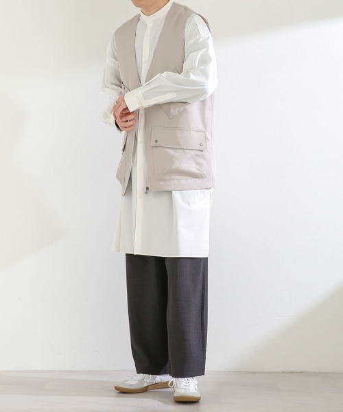 SENSE OF PLACE by URBAN RESEARCH(センスオブプレイスバイアーバンリサーチ)の「マルチポケットベスト(ベスト・メンズ・ライトベージュ/ブラック・LARGE/MEDIUM)」の14枚目の写真