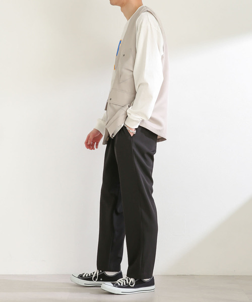 SENSE OF PLACE by URBAN RESEARCH(センスオブプレイスバイアーバンリサーチ)の「マルチポケットベスト(ベスト・メンズ・ライトベージュ/ブラック・LARGE/MEDIUM)」の10枚目の写真