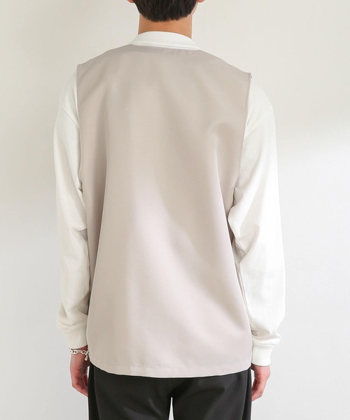 SENSE OF PLACE by URBAN RESEARCH(センスオブプレイスバイアーバンリサーチ)の「マルチポケットベスト(ベスト・メンズ・ライトベージュ/ブラック・LARGE/MEDIUM)」の21枚目の写真