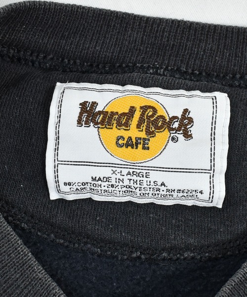VINTAGE(ヴィンテージ)の「【ヴィンテージ古着】Hard Rock CAFE/ハードロックカフェ ロゴ プリントスウェット USA製(スウェット・メンズ・ブラック・X-LARGE)」の3枚目の写真
