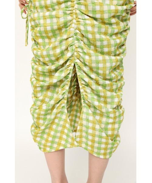 SLY（スライ）の「LOUD GINGAM CHECK SK チェック スカート（スカート・レディース・オレンジ系その他/グリーン系その他2・1/2）」の11枚目の写真