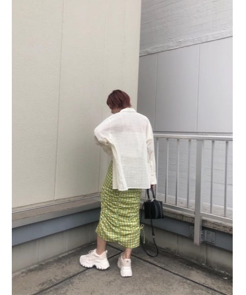 SLY（スライ）の「LOUD GINGAM CHECK SK チェック スカート（スカート・レディース・オレンジ系その他/グリーン系その他2・1/2）」の21枚目の写真