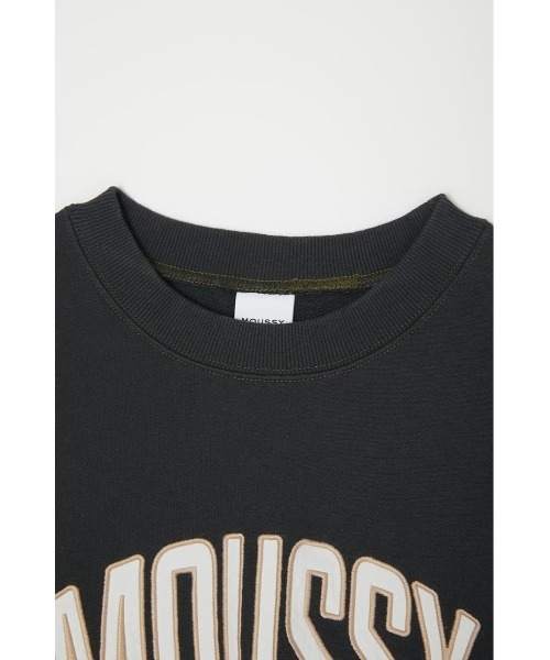 MOUSSY（マウジー）の「PATCHED OVAL MOUSSY LOGO プルオーバー（スウェット・レディース・ホワイト/ライトブラック/ライトベージュ/ライトブルー・FREE）」の13枚目の写真