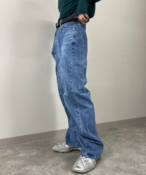 PEOPLESTYLE ストリート ワーク デニムジーパン4～12日で届 EESETT＆Co(イイセットアンドコー) Levi'sリメイク サイドZIP