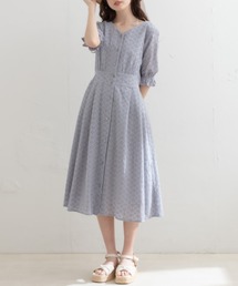 OLIVE des OLIVE | 【WEB限定】刺繍レースＶネックワンピース(ワンピース)