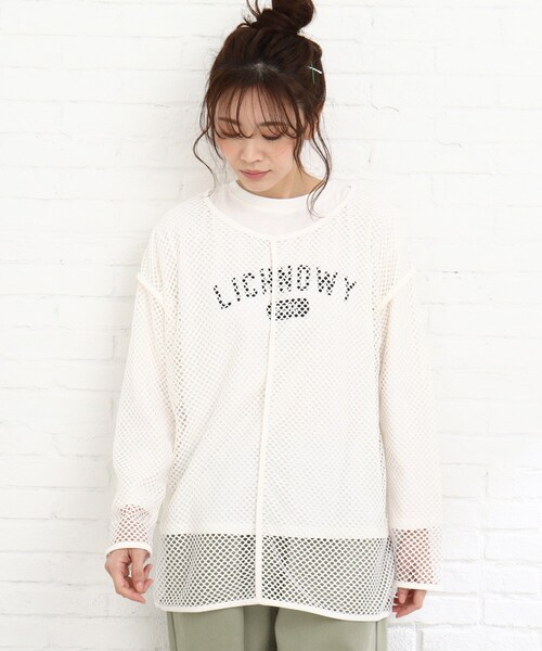 Cutie Blonde(キューティーブロンド)の「◆【S-L/2点セット】メッシュプルオーバーセット(その他トップス・レディース・オフホワイト/イエロー/ブラック・03/02/01)」の5枚目の写真