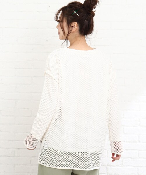 Cutie Blonde(キューティーブロンド)の「◆【S-L/2点セット】メッシュプルオーバーセット(その他トップス・レディース・オフホワイト/イエロー/ブラック・03/02/01)」の7枚目の写真