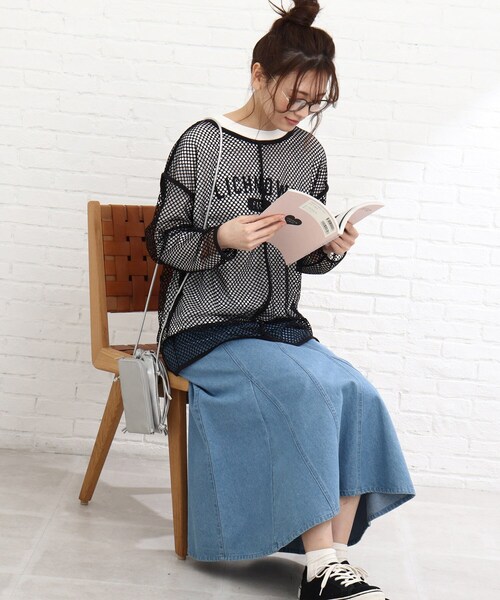 Cutie Blonde(キューティーブロンド)の「◆【S-L/2点セット】メッシュプルオーバーセット(その他トップス・レディース・オフホワイト/イエロー/ブラック・03/02/01)」の15枚目の写真