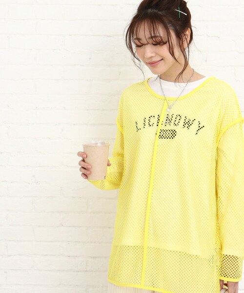 Cutie Blonde(キューティーブロンド)の「◆【S-L/2点セット】メッシュプルオーバーセット(その他トップス・レディース・オフホワイト/イエロー/ブラック・03/02/01)」の18枚目の写真