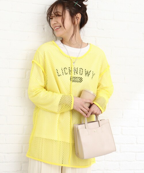 Cutie Blonde(キューティーブロンド)の「◆【S-L/2点セット】メッシュプルオーバーセット(その他トップス・レディース・オフホワイト/イエロー/ブラック・03/02/01)」の19枚目の写真