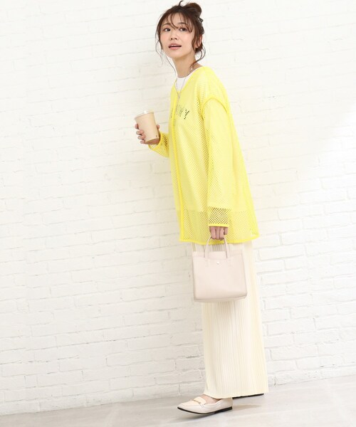 Cutie Blonde(キューティーブロンド)の「◆【S-L/2点セット】メッシュプルオーバーセット(その他トップス・レディース・オフホワイト/イエロー/ブラック・03/02/01)」の20枚目の写真