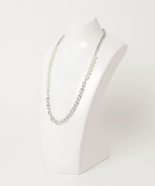 Figments（フィグメンツ）の「パールチェーンロングネックレス（ネックレス・レディース・シルバー・FREE）」の7枚目の写真