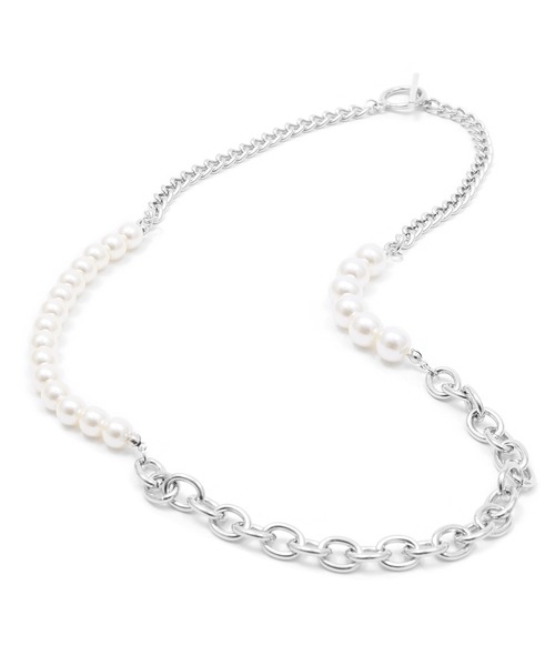 Figments（フィグメンツ）の「パールチェーンロングネックレス（ネックレス・レディース・シルバー・FREE）」の4枚目の写真