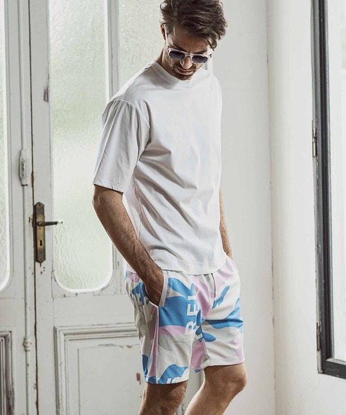 1PIU1UGUALE3  RELAX （ウノピゥウノウグァーレトレ リラックス）の「1PIU1UGUALE3 RELAX(ウノピゥウノウグァーレトレ)4wayストレッチカモ柄ハーフパンツ（その他パンツ・メンズ・グリーン/ピンク・S/M/L/XL/XXL）」の20枚目の写真