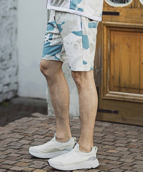 1PIU1UGUALE3  RELAX （ウノピゥウノウグァーレトレ リラックス）の「1PIU1UGUALE3 RELAX(ウノピゥウノウグァーレトレ)4wayストレッチカモ柄ハーフパンツ（その他パンツ・メンズ・グリーン/ピンク・S/M/L/XL/XXL）」の13枚目の写真