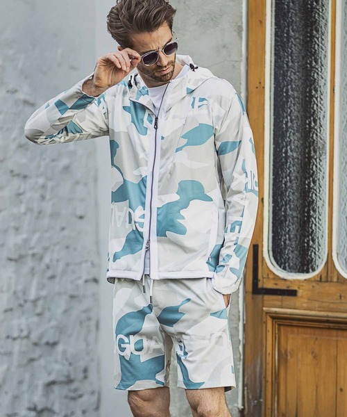 1PIU1UGUALE3  RELAX （ウノピゥウノウグァーレトレ リラックス）の「1PIU1UGUALE3 RELAX(ウノピゥウノウグァーレトレ)4wayストレッチカモ柄ハーフパンツ（その他パンツ・メンズ・グリーン/ピンク・S/M/L/XL/XXL）」の21枚目の写真