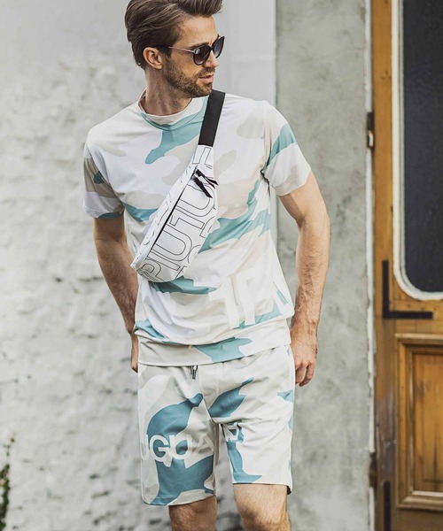 1PIU1UGUALE3  RELAX （ウノピゥウノウグァーレトレ リラックス）の「1PIU1UGUALE3 RELAX(ウノピゥウノウグァーレトレ)4wayストレッチカモ柄ハーフパンツ（その他パンツ・メンズ・グリーン/ピンク・S/M/L/XL/XXL）」の17枚目の写真