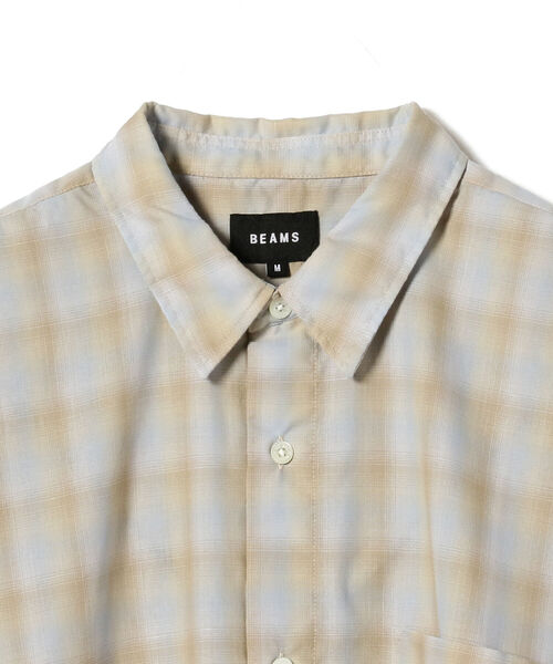 BEAMS（ビームス）の「BEAMS / オンブレチェック イージーシャツ（シャツ/ブラウス・メンズ・ベージュ/グレー・SMALL/MEDIUM/LARGE/X-LARGE）」の21枚目の写真