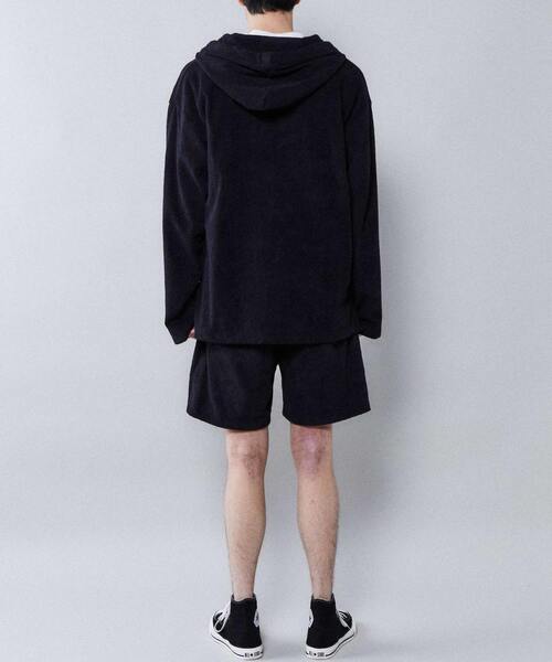 THING FABRICS（シングファブリックス）の「THING FABRICS別注パイルキメシカンパーカー（パーカー・レディース・ブラック/カーキ/レッド/ブラウン・FREE）」の17枚目の写真