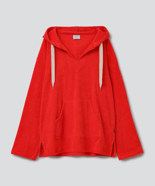 THING FABRICS（シングファブリックス）の「THING FABRICS別注パイルキメシカンパーカー（パーカー・レディース・ブラック/カーキ/レッド/ブラウン・FREE）」の18枚目の写真