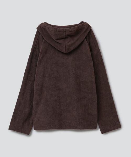 THING FABRICS（シングファブリックス）の「THING FABRICS別注パイルキメシカンパーカー（パーカー・レディース・ブラック/カーキ/レッド/ブラウン・FREE）」の19枚目の写真