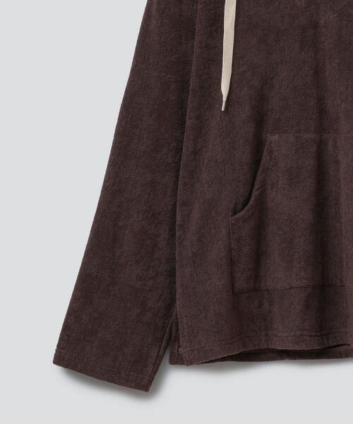 THING FABRICS（シングファブリックス）の「THING FABRICS別注パイルキメシカンパーカー（パーカー・レディース・ブラック/カーキ/レッド/ブラウン・FREE）」の21枚目の写真