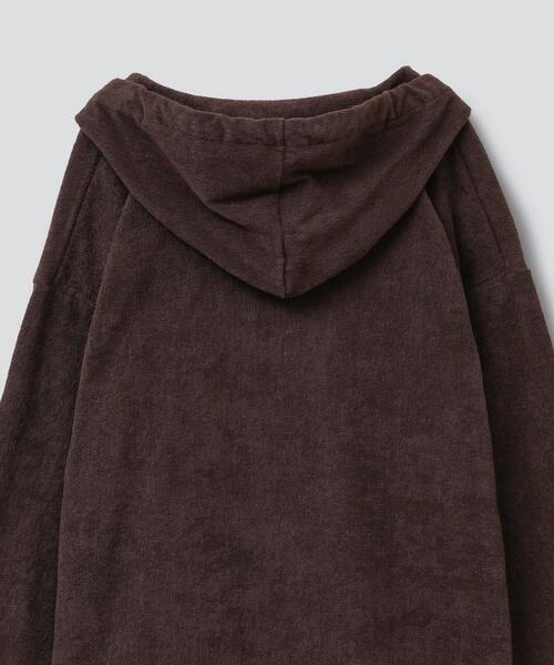 THING FABRICS（シングファブリックス）の「THING FABRICS別注パイルキメシカンパーカー（パーカー・レディース・ブラック/カーキ/レッド/ブラウン・FREE）」の22枚目の写真