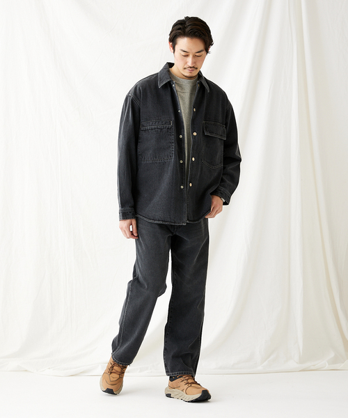 JOURNAL STANDARD(ジャーナルスタンダード)の「5ポケット ストレートデニムパンツ(デニムパンツ・メンズ・ライトブルー/クリアブラック・MEDIUM/LARGE)」の20枚目の写真