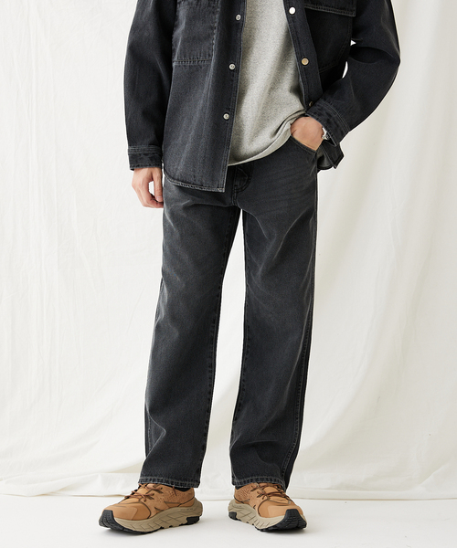 JOURNAL STANDARD(ジャーナルスタンダード)の「5ポケット ストレートデニムパンツ(デニムパンツ・メンズ・ライトブルー/クリアブラック・MEDIUM/LARGE)」の17枚目の写真