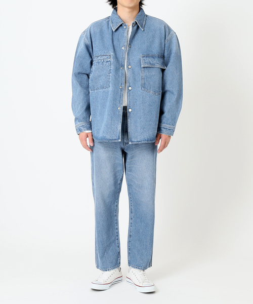 JOURNAL STANDARD(ジャーナルスタンダード)の「5ポケット ストレートデニムパンツ(デニムパンツ・メンズ・ライトブルー/クリアブラック・MEDIUM/LARGE)」の15枚目の写真