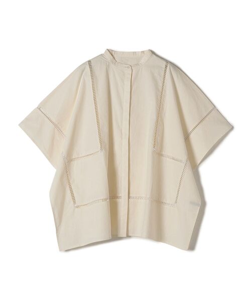 SHIPS(シップス)の「【SHIPS別注】BENCH MARKING SHIRT:〈洗濯機可能〉ハシゴレースシャツ(シャツ/ブラウス・レディース・ホワイト/ベージュ・ONE SIZE)」の18枚目の写真