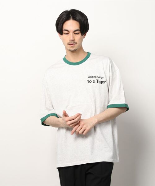 SITRY（シトリー）の「oversize tiger back print ringer T