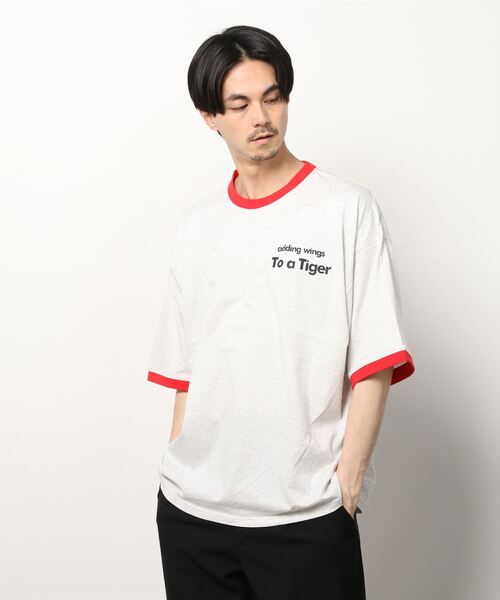 【値下げ】man who 虎バックプリント　スウェット SITRY（シトリー）の「oversize tiger back print ringer T