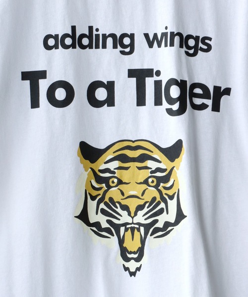 SITRY（シトリー）の「oversize tiger back print ringer T-shirt/オーバーサイズ タイガーバックプリント　リンガーTシャツ（Tシャツ/カットソー・メンズ・ブラック/レッド/グリーン/ブルー・M/L）」の19枚目の写真