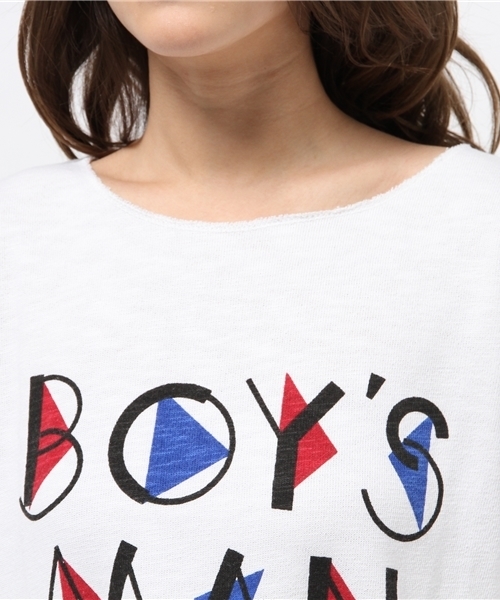 OUTLET(アウトレット)の「【WHO'S WHO gallery】BYS80sプリントクルー(Tシャツ/カットソー・レディース・グレー/ネイビー/ホワイト/グリーン・FREE)」の6枚目の写真