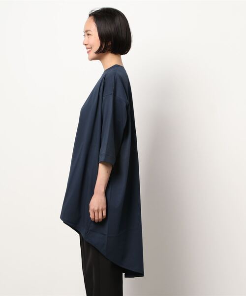 セール】mizuiro ind モックネックフレアチュニック（Tシャツ