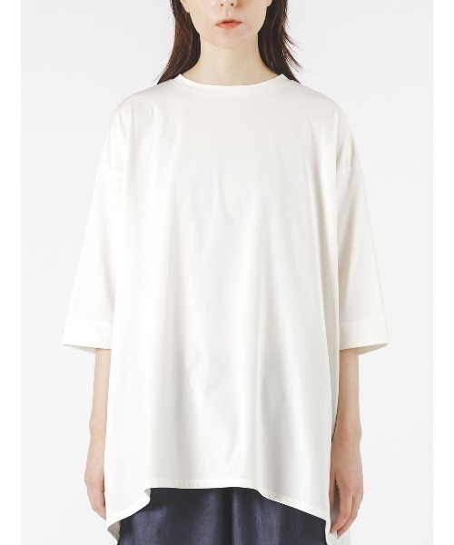セール】mizuiro ind モックネックフレアチュニック（Tシャツ