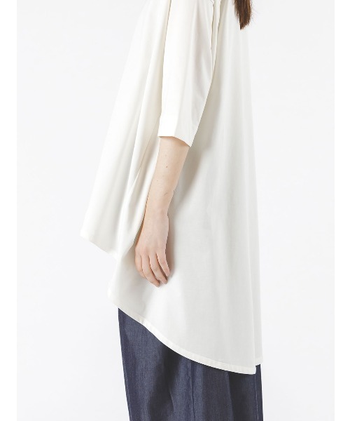 セール】mizuiro ind モックネックフレアチュニック（Tシャツ