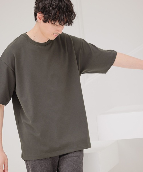 GLOBAL WORK（グローバルワーク）の「ジョーゼットTee/半袖/267266（Tシャツ/カットソー・メンズ・チャコールグレー/ライトグレー/スカイブルー/ネイビー/グレー・MEDIUM/SMALL/X-LARGE/LARGE）」の6枚目の写真
