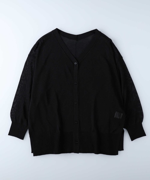 HONEYSUCKLE ROSE（ハニーサックルローズ）の「【HONEYSUCKLE ROSE】リラックスカーディガン（カーディガン/ボレロ・レディース・ブラウン/パープル/グリーン/ブラック/オレンジ/ライトベージュ/ピンク/ブルー/ダークグリーン・L/M/MEDIUM/LARGE）」の18枚目の写真