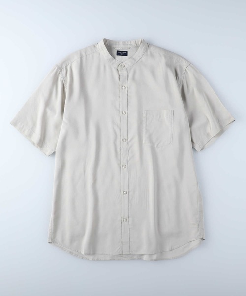 BACK NUMBER(バックナンバー)の「【接触冷感】【BACK NUMBER】「COOL」半袖スタンドシャツ(シャツ/ブラウス・メンズ・ライトベージュ/ネイビー/ベージュ・L/M/S/XL)」の22枚目の写真