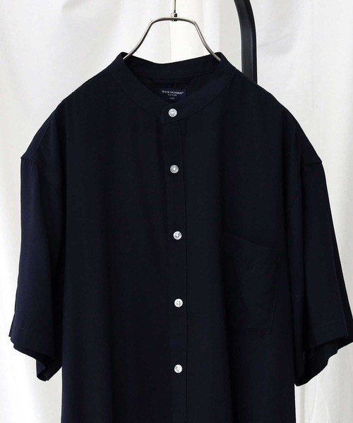 BACK NUMBER(バックナンバー)の「【接触冷感】【BACK NUMBER】「COOL」半袖スタンドシャツ(シャツ/ブラウス・メンズ・ライトベージュ/ネイビー/ベージュ・L/M/S/XL)」の18枚目の写真