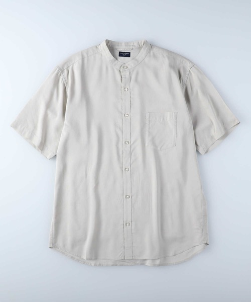 BACK NUMBER(バックナンバー)の「【接触冷感】【BACK NUMBER】「COOL」半袖スタンドシャツ(シャツ/ブラウス・メンズ・ライトベージュ/ネイビー/ベージュ・L/M/S/XL)」の17枚目の写真