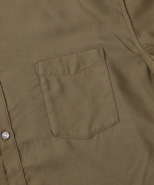 BACK NUMBER(バックナンバー)の「【接触冷感】【BACK NUMBER】「COOL」半袖スタンドシャツ(シャツ/ブラウス・メンズ・ライトベージュ/ネイビー/ベージュ・L/M/S/XL)」の12枚目の写真